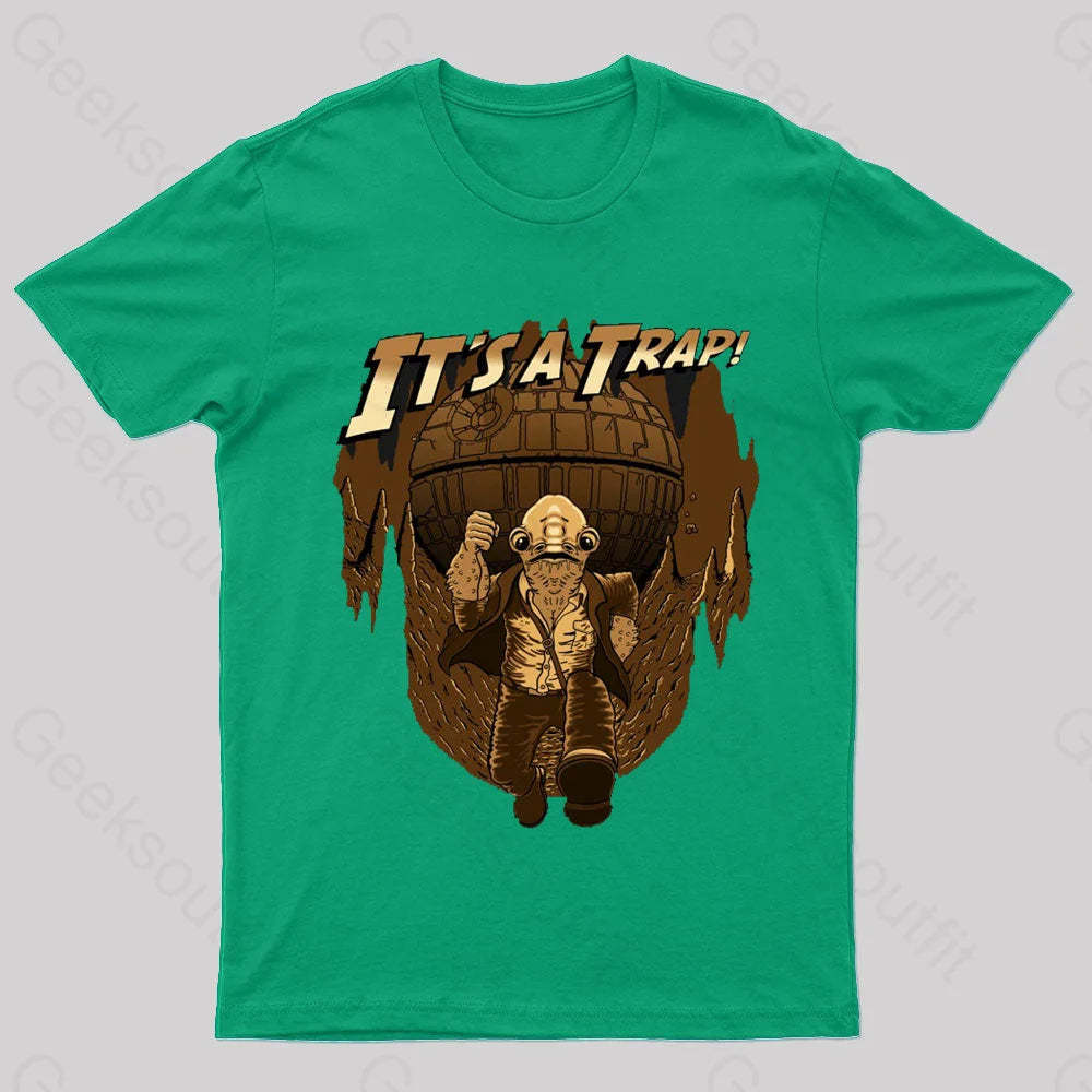 It Is A Trap Nerd T-Shirt Green / S