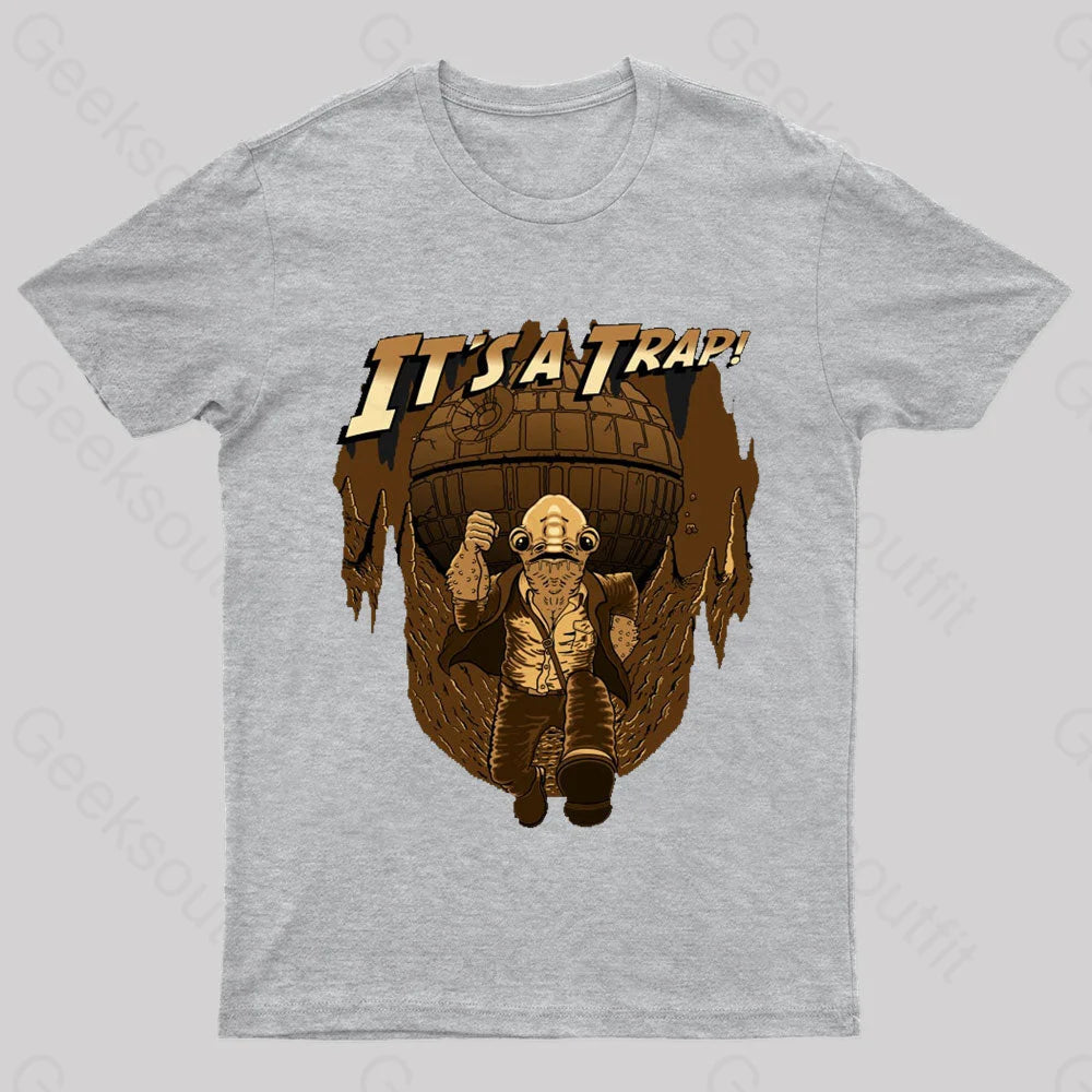 It Is A Trap Nerd T-Shirt Grey / S