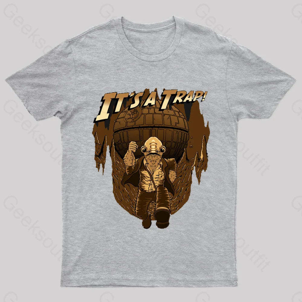 It Is A Trap Nerd T-Shirt Grey / S
