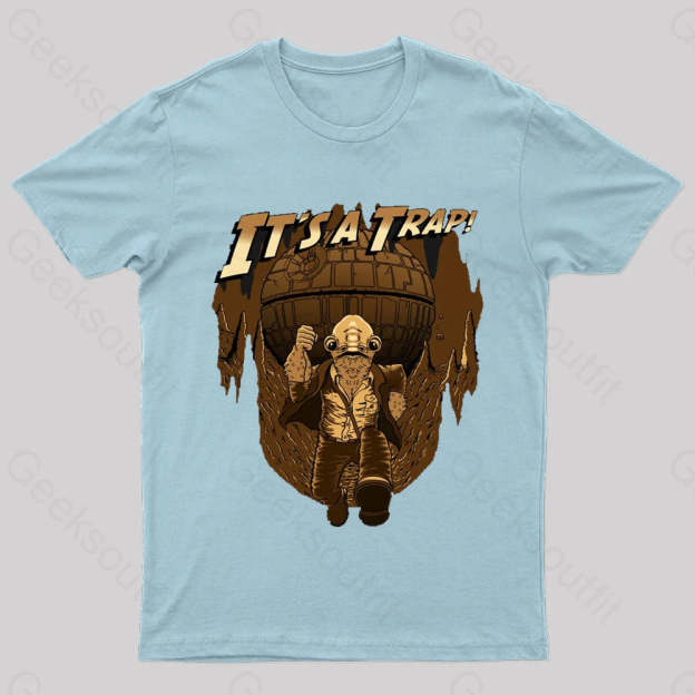 It Is A Trap Nerd T-Shirt Light Blue / S