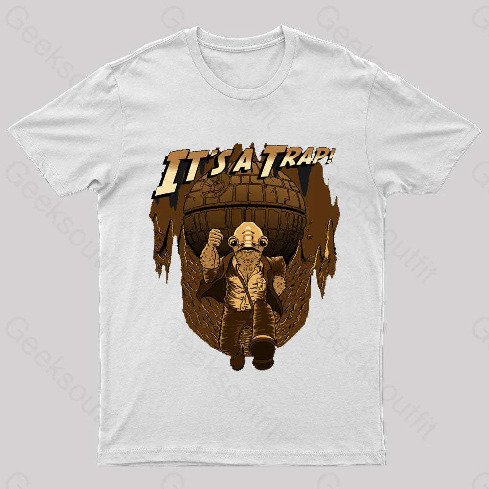It Is A Trap Nerd T-Shirt White / S