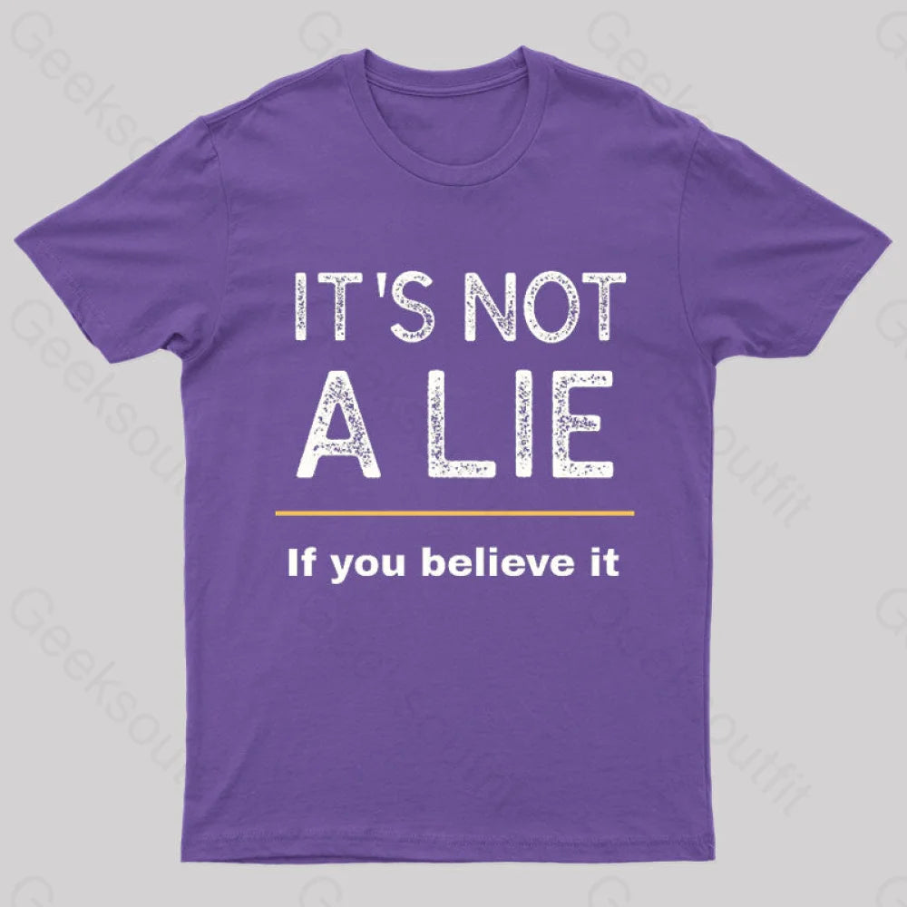 It Is Not A Lie Nerd T-Shirt Purple / S