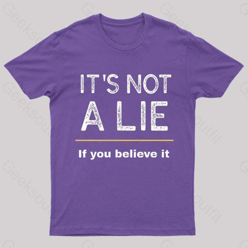 It Is Not A Lie Nerd T-Shirt Purple / S