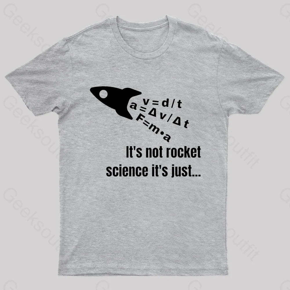 It Is Not Rocket Science Geek T-Shirt Grey / S