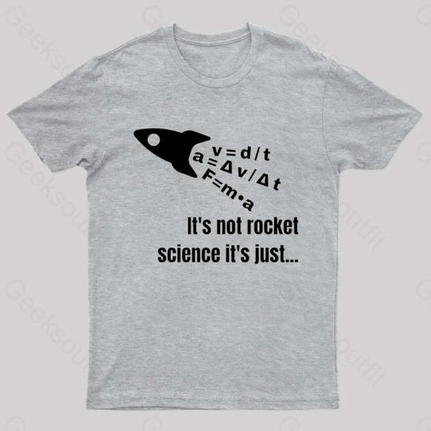 It Is Not Rocket Science Geek T-Shirt Grey / S