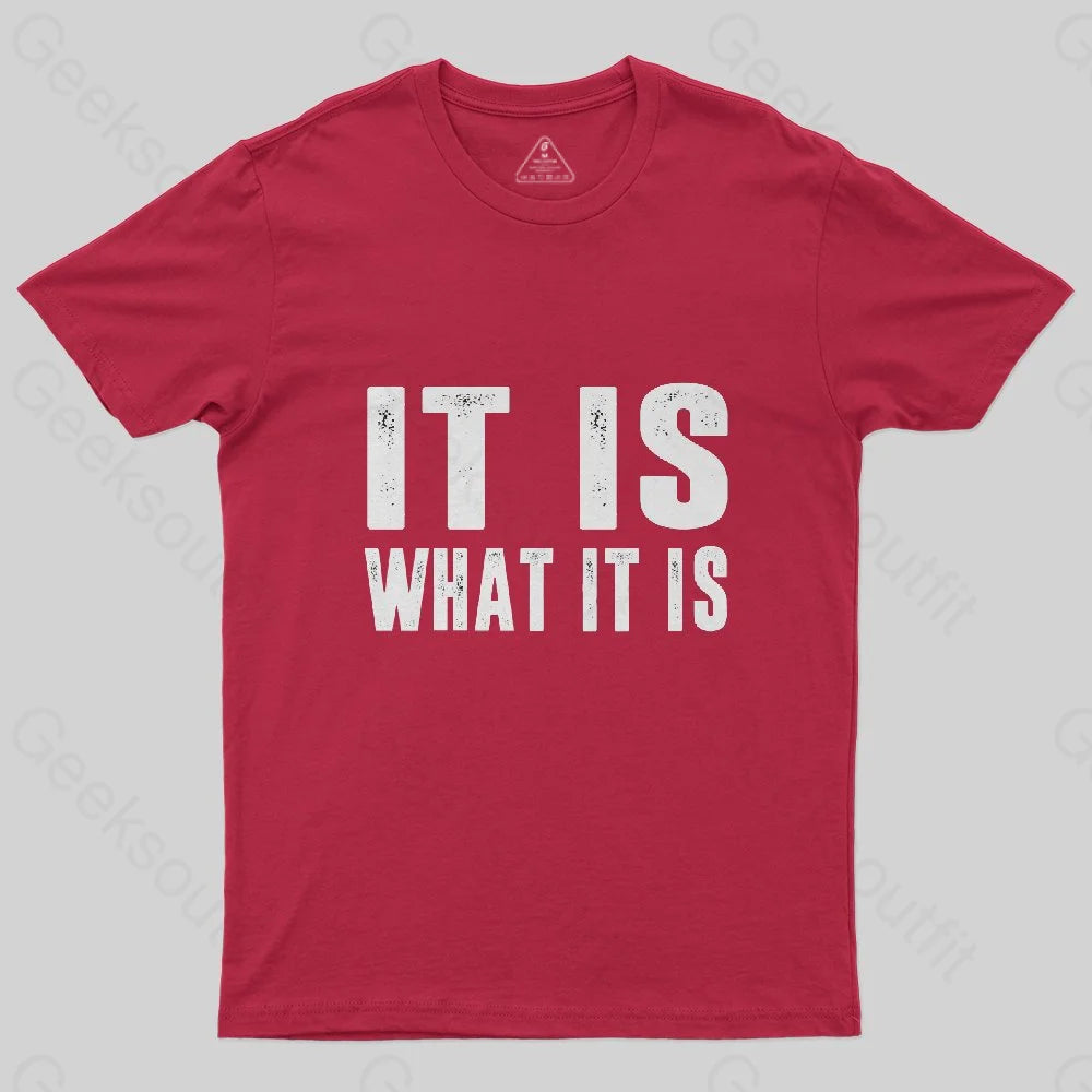 IT IS WHAT IT IS T-Shirt - Geeksoutfit