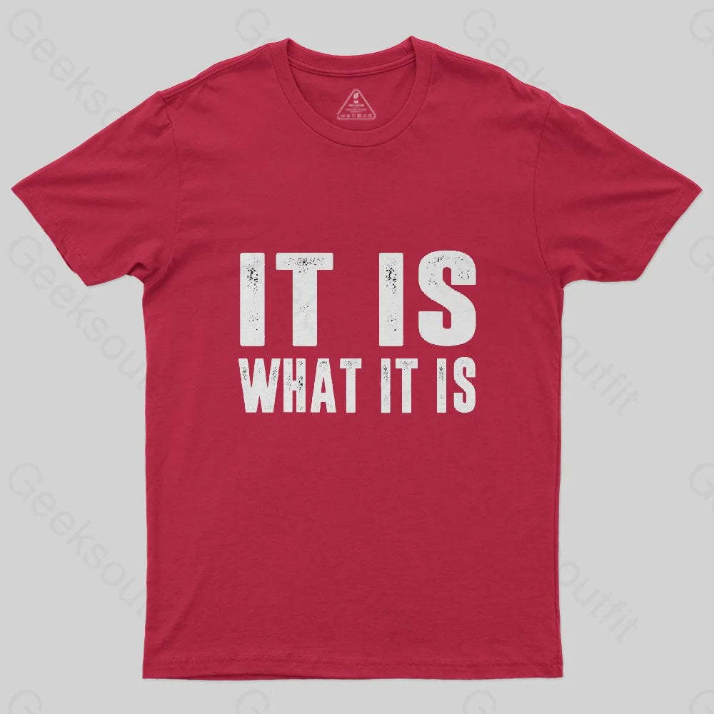IT IS WHAT IT IS T-Shirt - Geeksoutfit