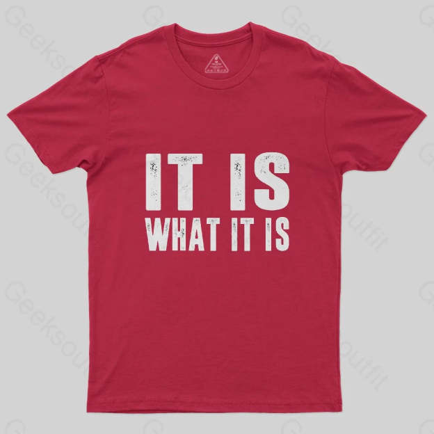 IT IS WHAT IT IS T-Shirt - Geeksoutfit