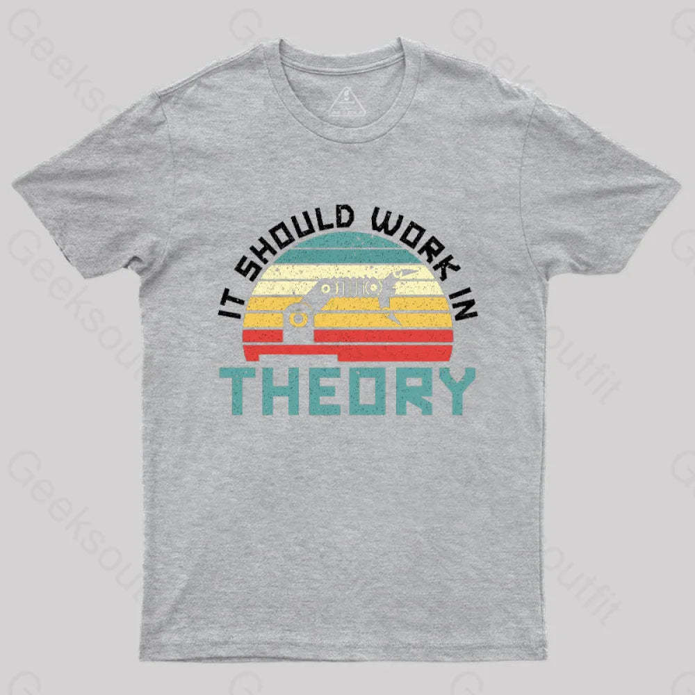 It Should Work In Theory T-Shirt Grey / S