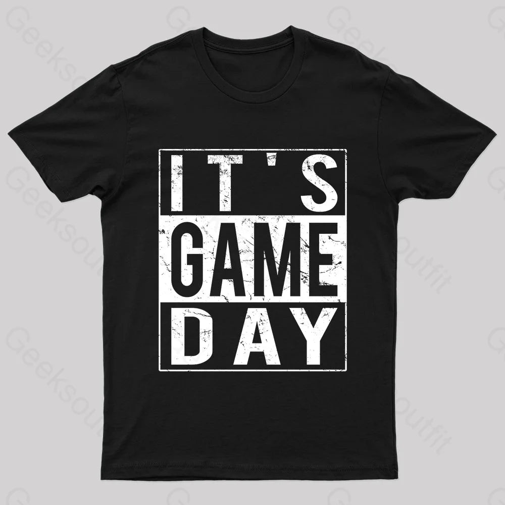 It’s Game-Day Nerd T-Shirt Black / S