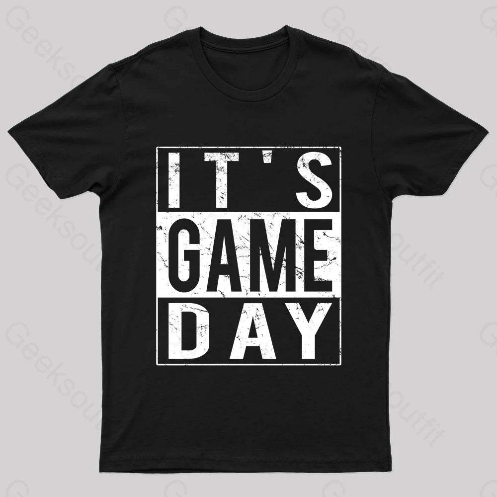 It’s Game-Day Nerd T-Shirt Black / S