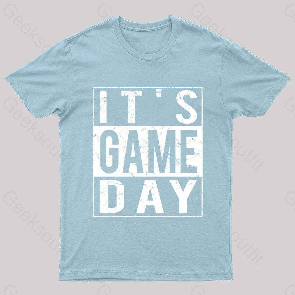 It’s Game-Day Nerd T-Shirt Light Blue / S
