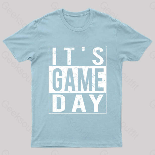 It’s Game-Day Nerd T-Shirt Light Blue / S