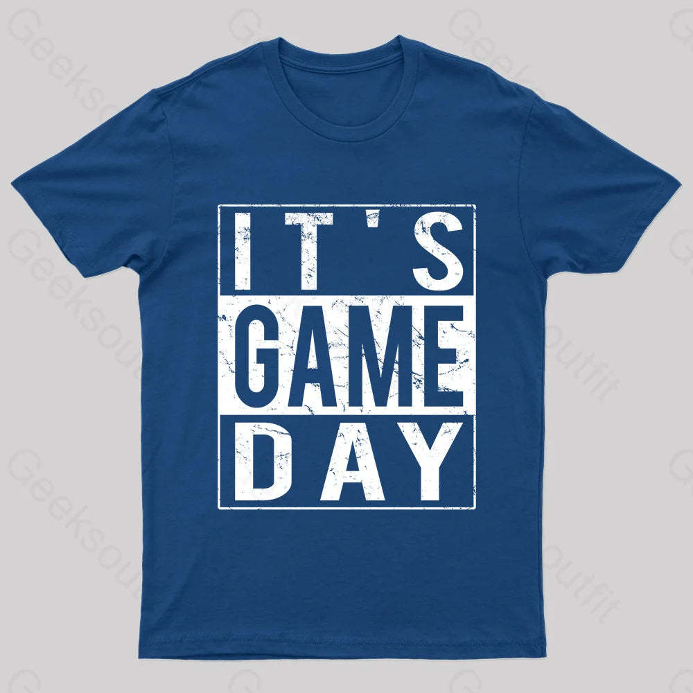 It’s Game-Day Nerd T-Shirt Navy / S