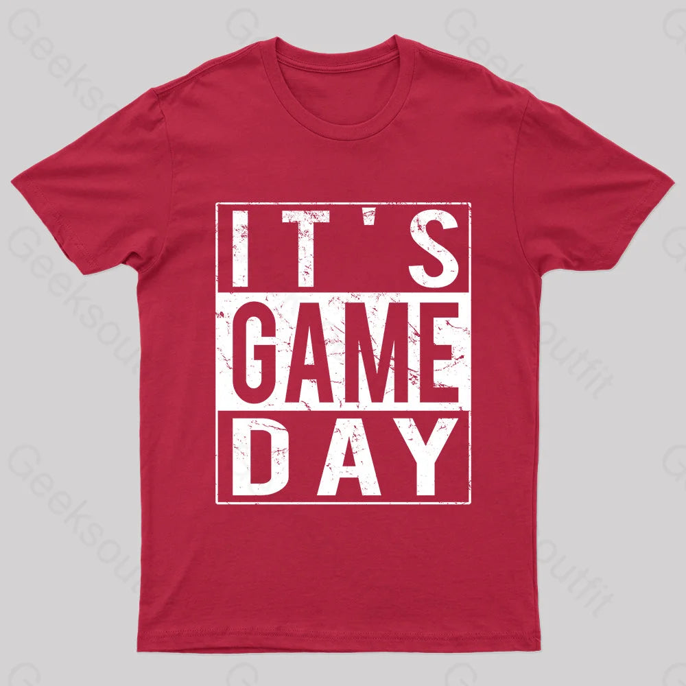 It’s Game-Day Nerd T-Shirt Red / S