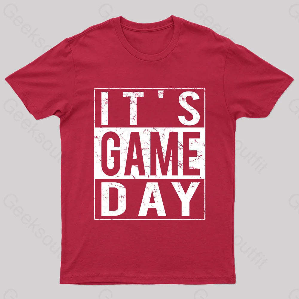 It’s Game-Day Nerd T-Shirt Red / S
