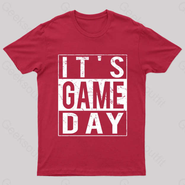 It’s Game-Day Nerd T-Shirt Red / S