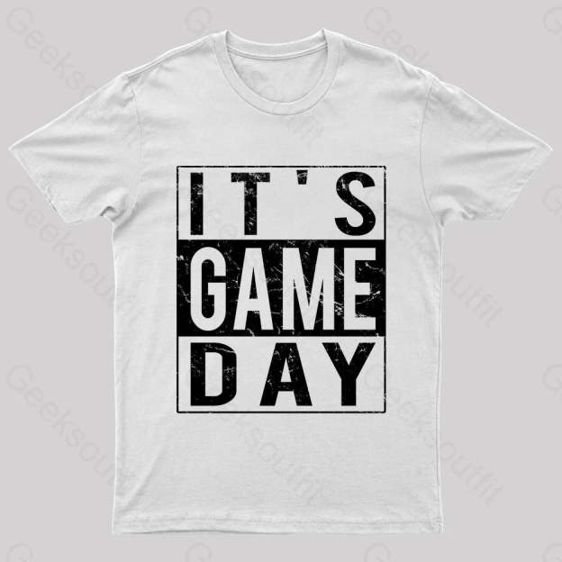 It’s Game-Day Nerd T-Shirt White / S