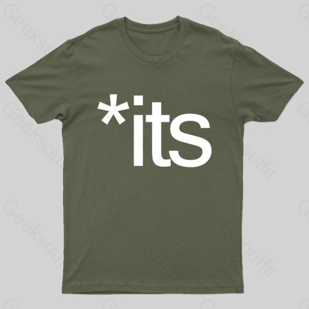 Its Nerd T-Shirt Army Green / S