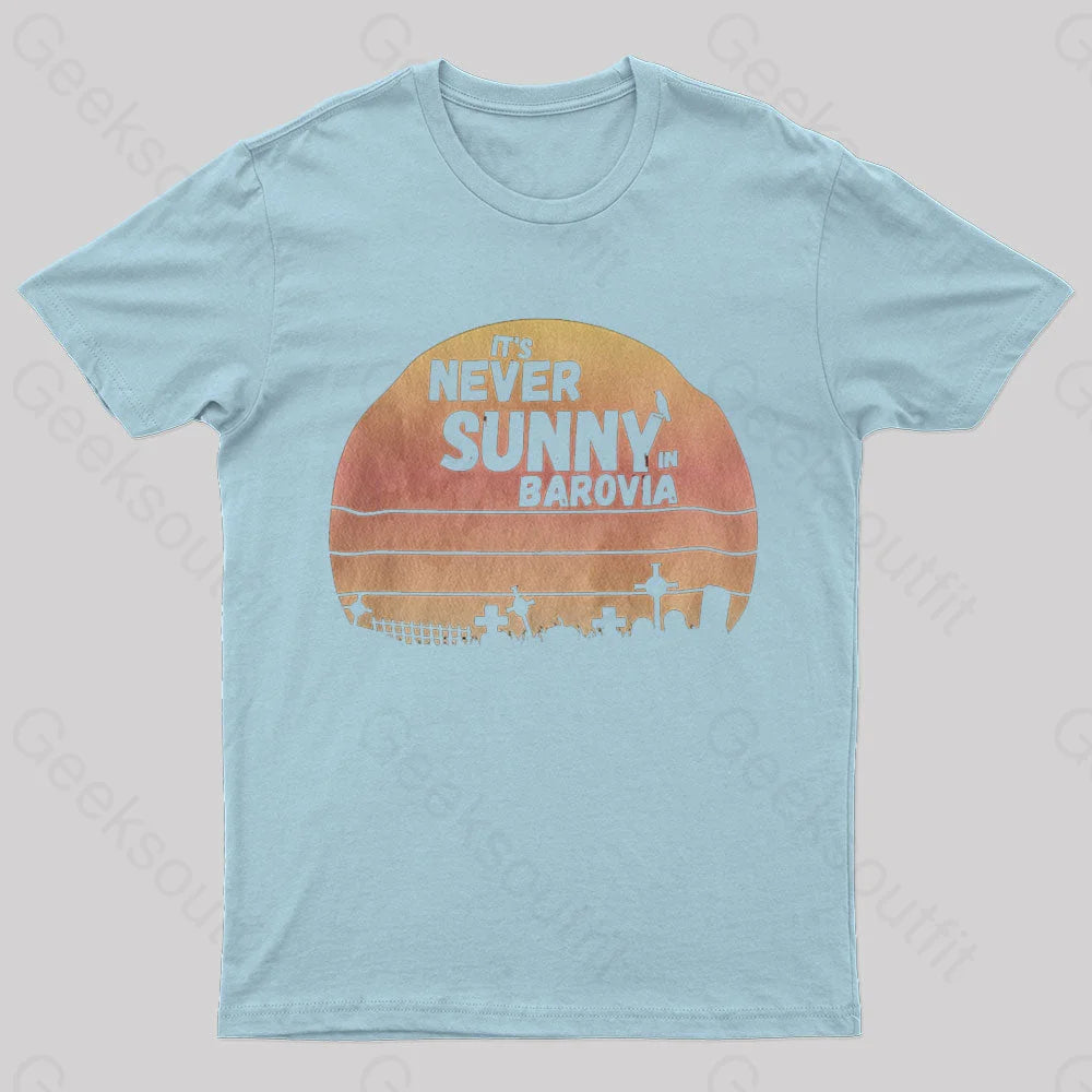 It’s Never Sunny In Barovia Nerd T-Shirt Light Blue / S
