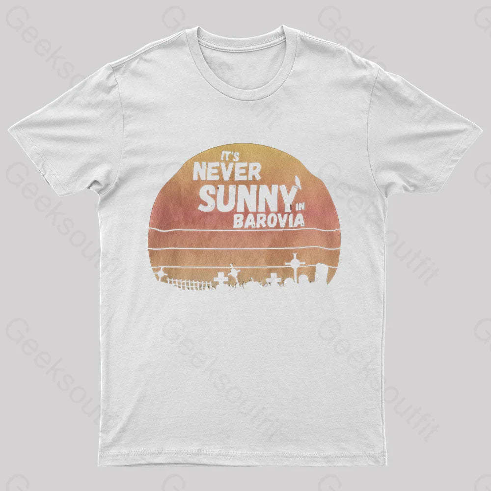 It’s Never Sunny In Barovia Nerd T-Shirt White / S