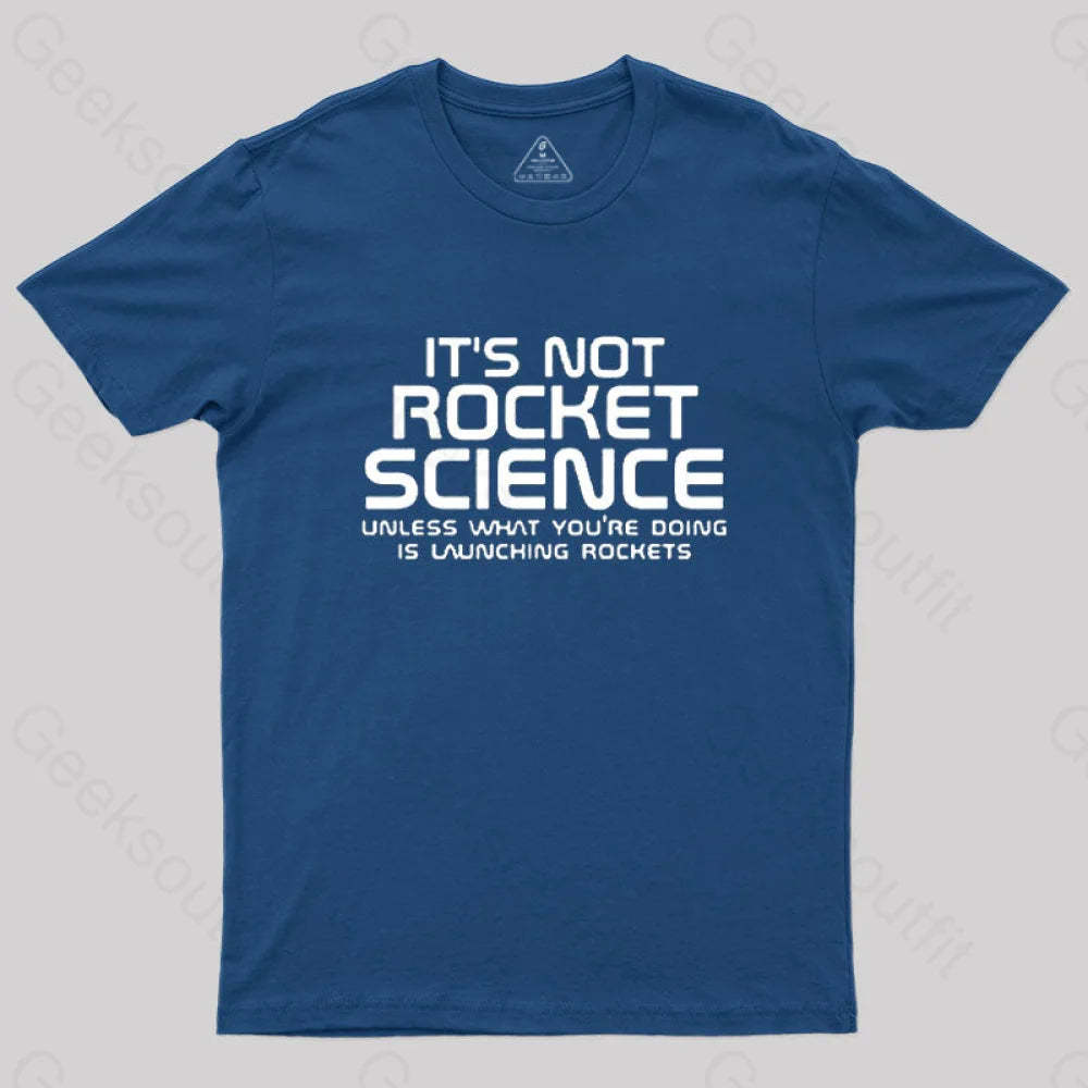 It’s Not Rocket Science Nerd T-Shirt Navy / S