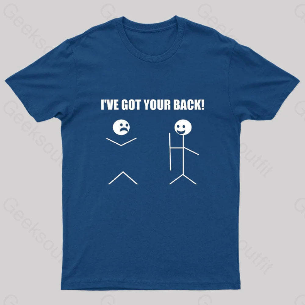 I’ve Got Your Back Geeks T-Shirt Navy / S