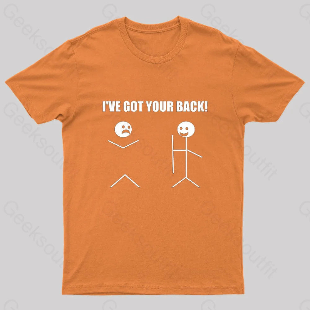 I’ve Got Your Back Geeks T-Shirt Orange / S