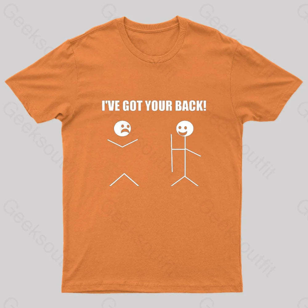 I’ve Got Your Back Geeks T-Shirt Orange / S