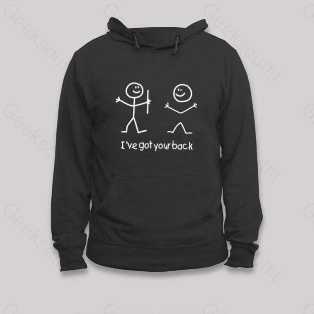 I¡¯ve Got Your Back Hoodie Black / S