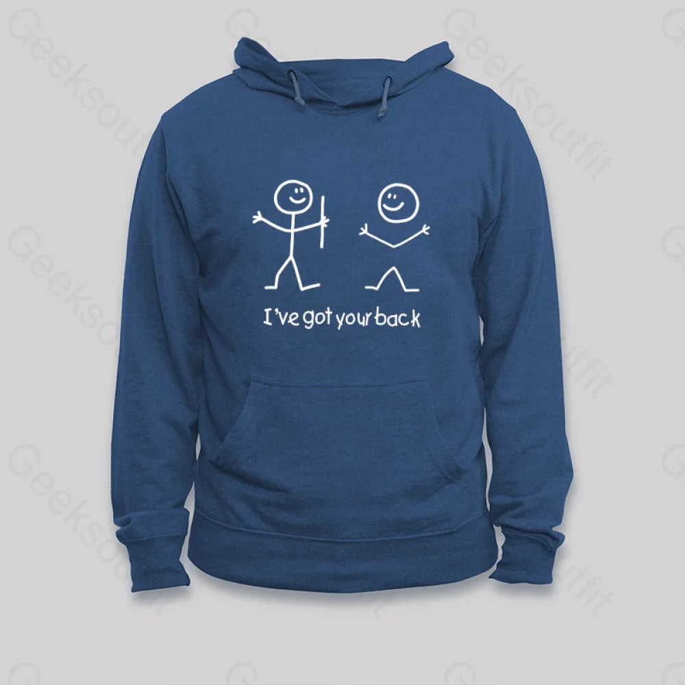 I¡¯ve Got Your Back Hoodie Dark Blue / S