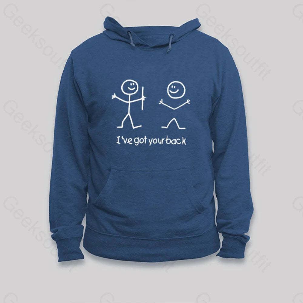 I¡¯ve Got Your Back Hoodie Dark Blue / S
