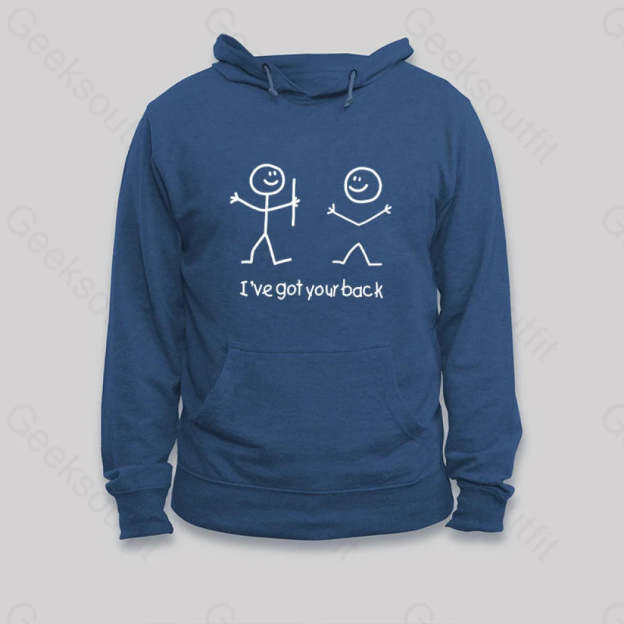 I¡¯ve Got Your Back Hoodie Dark Blue / S
