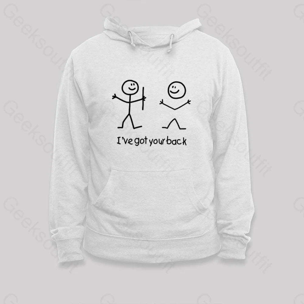 I¡¯ve Got Your Back Hoodie White / S