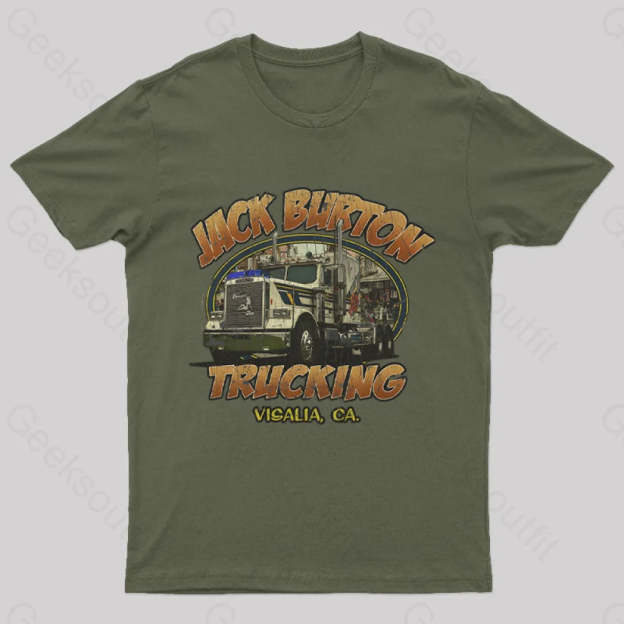 Jack Burton Trucking 1986 Geek T-Shirt Army Green / S