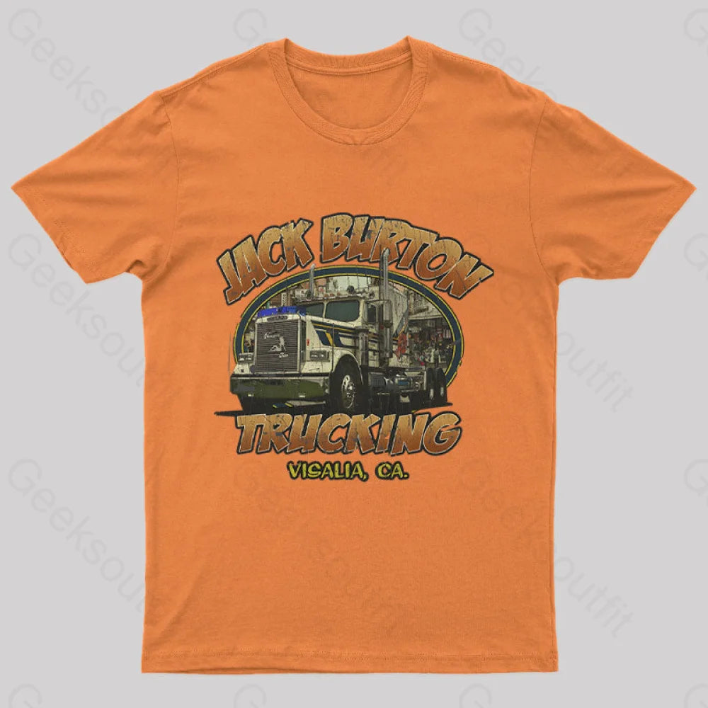 Jack Burton Trucking 1986 Geek T-Shirt Orange / S
