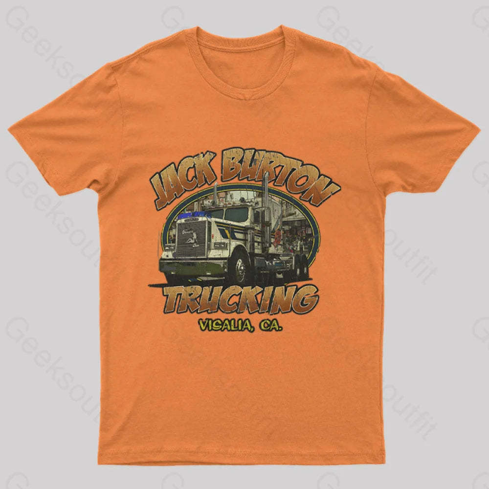 Jack Burton Trucking 1986 Geek T-Shirt Orange / S