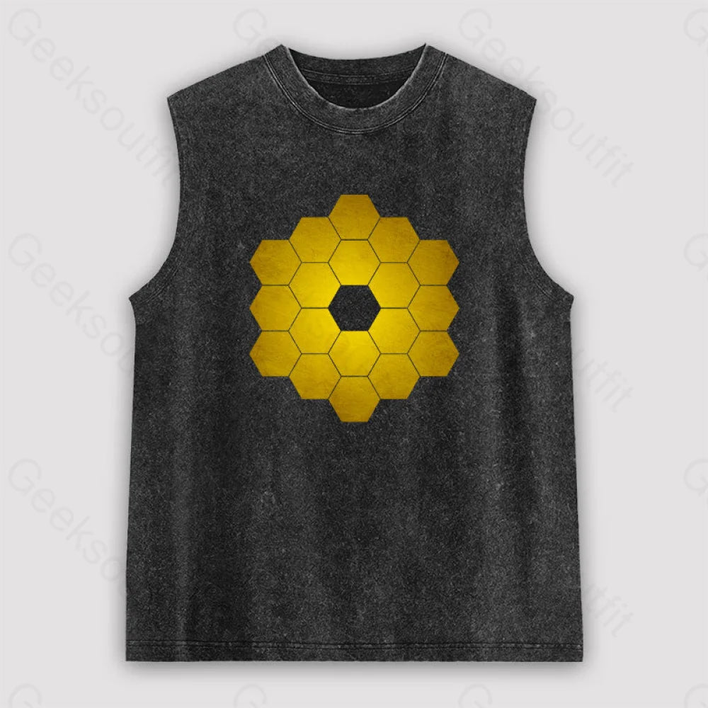 James Webb Space Telescope Unisex Washed Tank Black / S