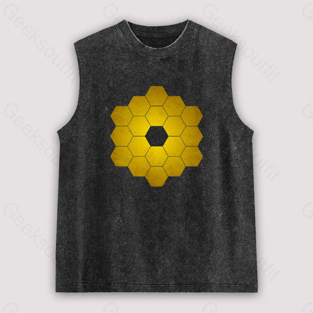 James Webb Space Telescope Unisex Washed Tank Black / S