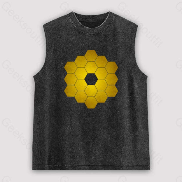 James Webb Space Telescope Unisex Washed Tank Black / S
