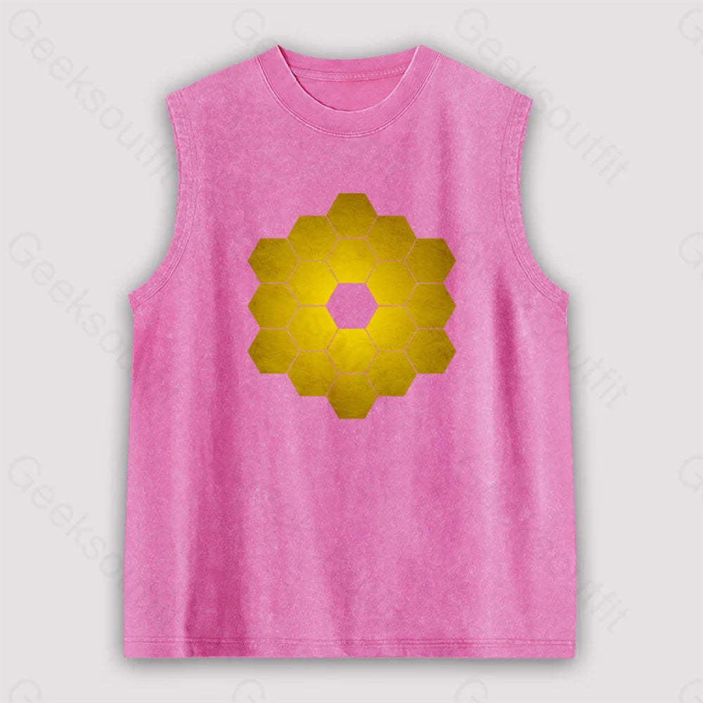 James Webb Space Telescope Unisex Washed Tank Pink / S