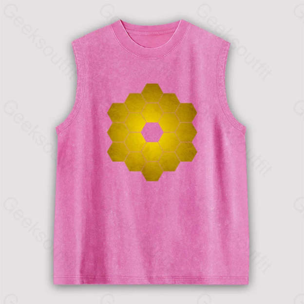 James Webb Space Telescope Unisex Washed Tank Pink / S