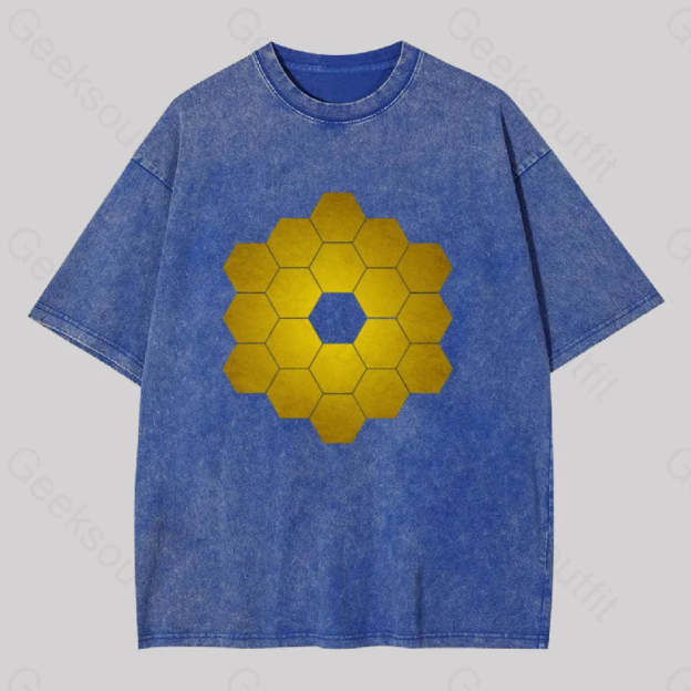 James Webb Space Telescope Washed T-Shirt Blue / S