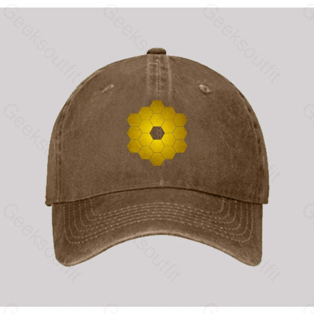 James Webb Space Telescope Washed Vintage Baseball Cap Natural