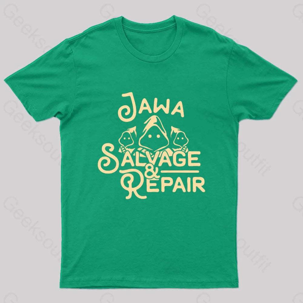 Jawa Salvage & Repair Geek T-Shirt Green / S