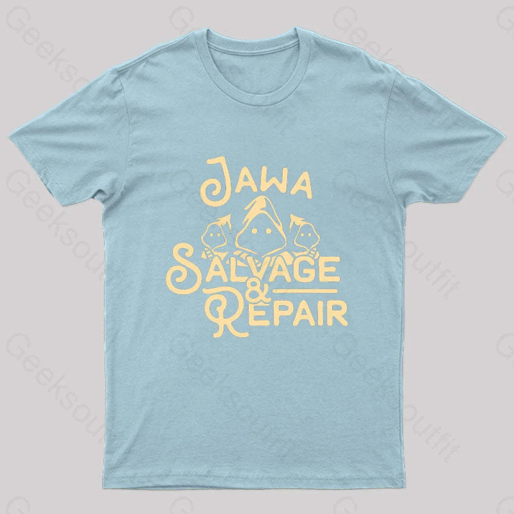 Jawa Salvage & Repair Geek T-Shirt Light Blue / S
