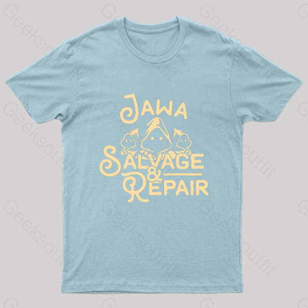 Jawa Salvage & Repair Geek T-Shirt Light Blue / S