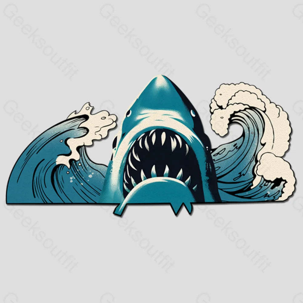 Jaws Wave Funny Diatom Rug