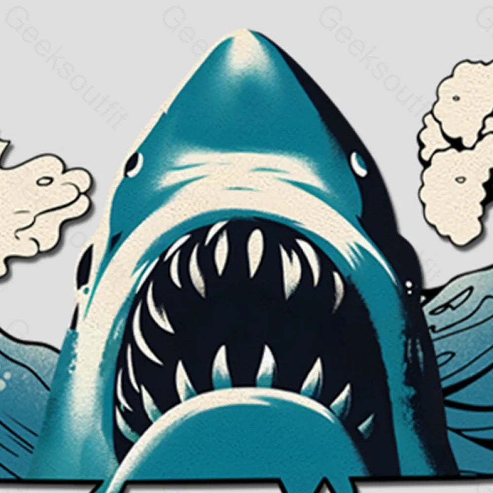 Jaws Wave Funny Diatom Rug
