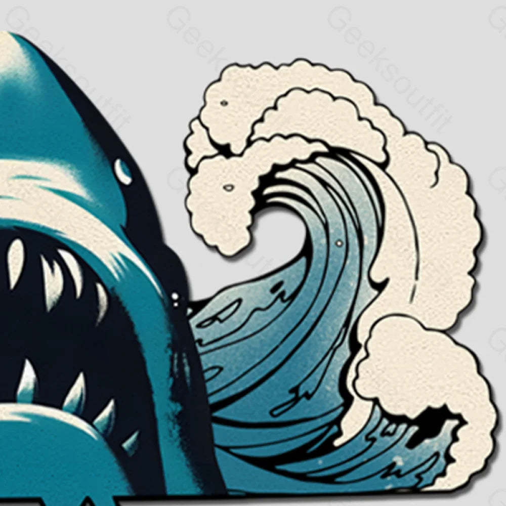 Jaws Wave Funny Diatom Rug